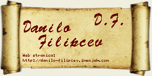 Danilo Filipčev vizit kartica